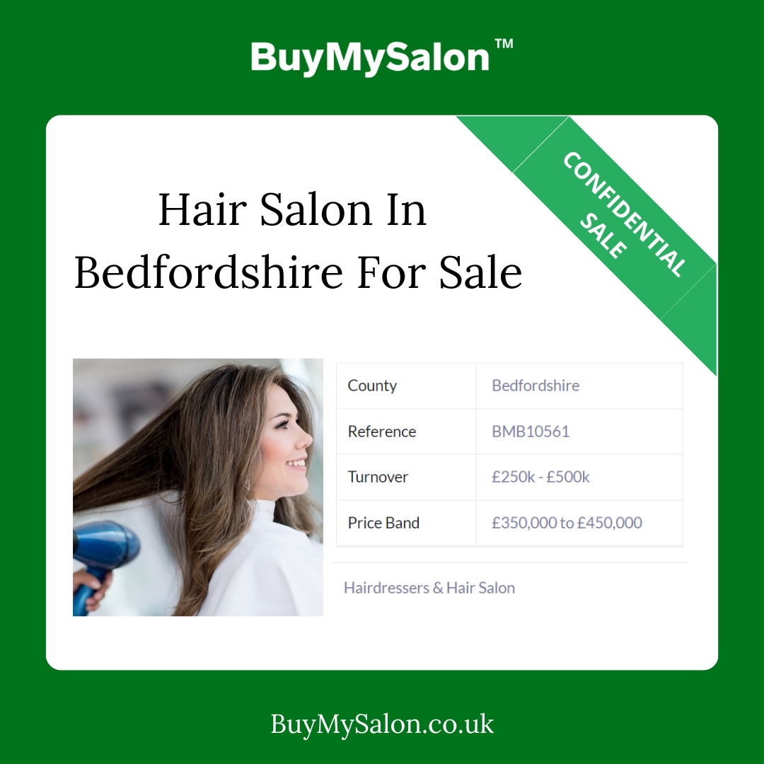 Hair Salon In Bedfordshire For Sale

BuyMySalon is exclusively retained to find a purchaser for this long-established and very smartly presented hair salon just off the high street of a busy town in Bedfordshire.
--
#buymysalon #salonbusiness #hairbusiness #sellmybusiness
