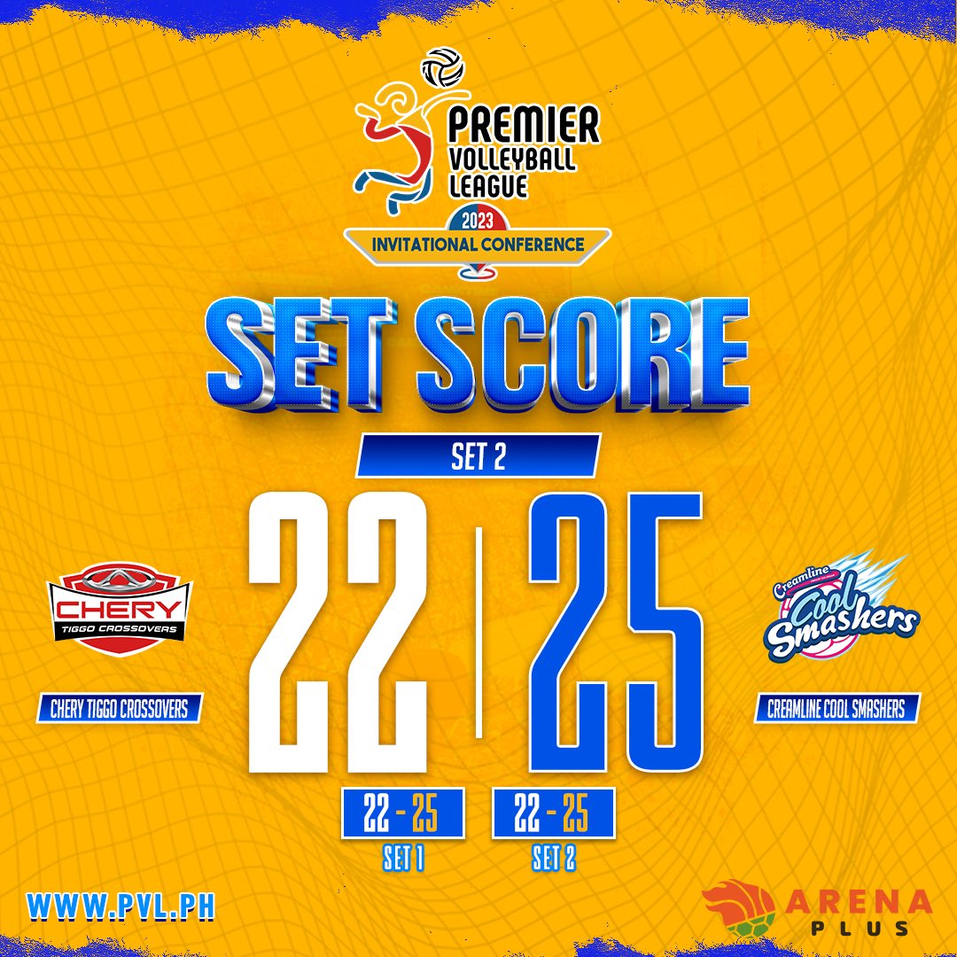 pvlph's tweet photo. 2-0 LEAD FOR COOL SMASHERS!

Catch Chery Tiggo 🚙 vs Creamline 🍨 on https://t.co/ihdl9Qmw64 🌐, One Sports 📺, One Sports + 📺, Cignal Play📱, SMART Livestream 📱or Pilipinas Live 📱 right now!

#PVL2023  🏐 | #TheHeartOfVolleyball ❤️ https://t.co/1NcuyUC66i