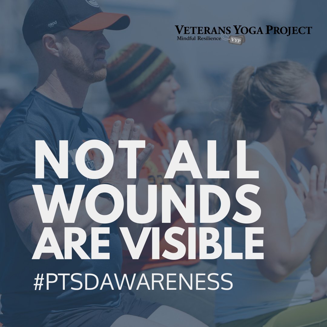 June 27th is PTSD Awareness Day. It is a time to raise awareness and help to break the stigmas, so one day we may all live in a trauma-informed society. 

#PTSDAwareness 
#NotAllWoundsAreVisible
#VeteransYogaProject
#VeteransHelpingVeterans