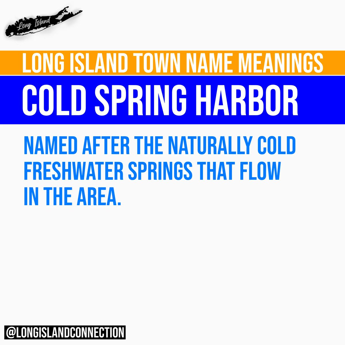 LIConnection's tweet image. Tuesday Town Name Meanings: #ColdSpringHarbor
#longisland #longislandtowns #longislandconnection