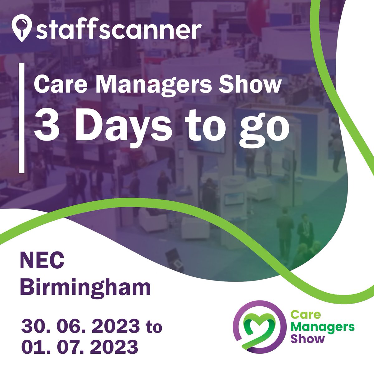 We are attending the Care Managers Show at @thenec  from 30th June to 1st July 2023!

staffscanner.co.uk
#carehomesuk #caregroups #connection #communication #hiring #NHS #job #care #jobfair #experience #careexperience #jobcentre #fair