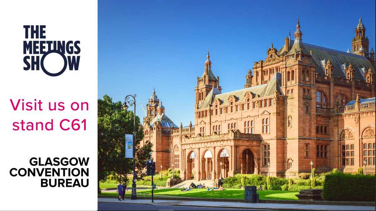 meetglasgow's tweet photo. We are excited to be attending @MeetingsShow with @VisitScotBE tomorrow. Make sure you come and visit us on stand C61 and say hello! 👋 https://t.co/XCt0yDrY5h