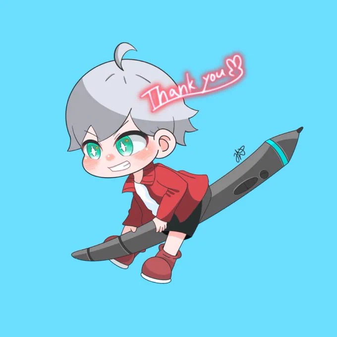 デフォルメ仲間のみんさん に描いていただきましたきゃわいいーー 