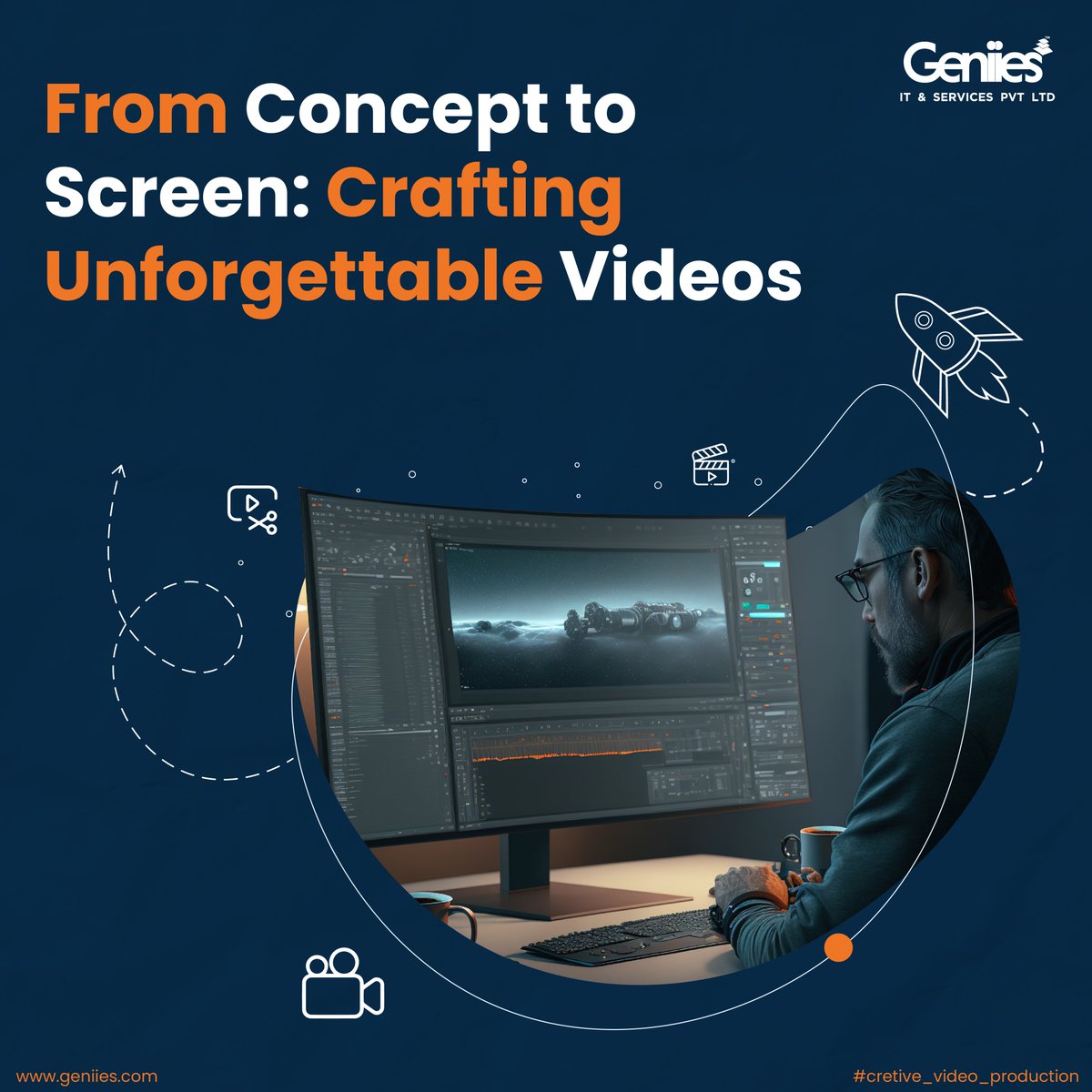 GeniiesIT's tweet photo. Crafting Unforgettable Videos
#connect #GeniiesITServices #geniies #geniiesit #geniiesitservices #coimbatore #geniiesacademy #animations #trending #viral #publisher #globalpublishers #developer #education #elearning #edutech #epublishing #videocontentcreation https://t.co/VplZL2vz9V