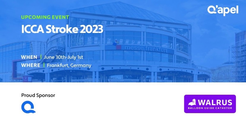 q_apel's tweet photo. Q'Apel Medical looks forward to sponsoring and attending the #ICCA Stroke 2023 Conference this Friday in Frankfurt, #Germany! 

Stop by our table to touch a #Walrus &amp; #Armadillo and learn more about our products all in one place!

#Qapel #ICCA https://t.co/NiPIiKfP9S