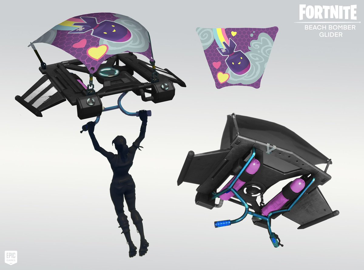 My concepts for Beach Bomber’s glider #fortnite #fortniteart