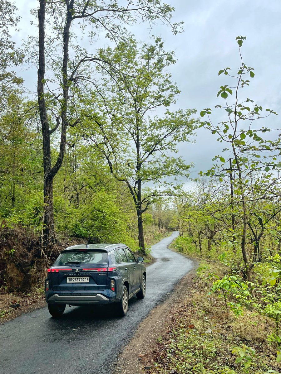 rahulskakar's tweet photo. Monsoons are here and it’s time to venture out and explore! We did just that as Mumbai received its first rain of the season. No better way than doing it in an SUV. Our #AutocarLongTermer Grand Vitara got a thumps up for comfort from wifey while back-seat was hijacked by Meeka! https://t.co/7LMcxQZkUp