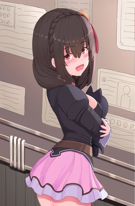 ギルド掲示板前で話しかけられるゆんゆん
#このすば 