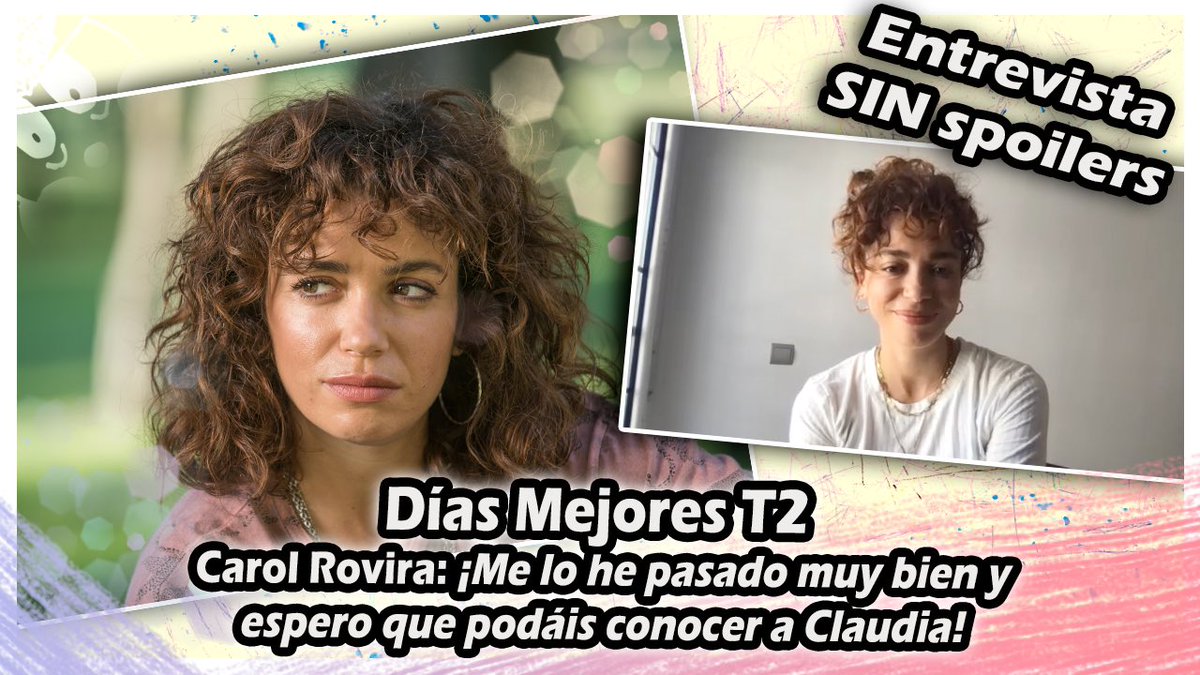 Hablamos con #CarolRovira de su personaje en la T2 de #DíasMejores youtu.be/HEsUwNCL980