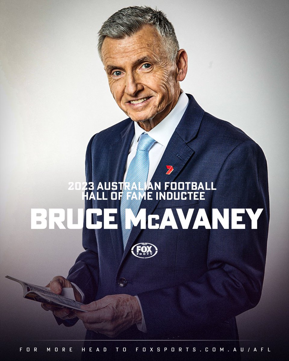 We need just one word to describe this sports commentary doyen: Special.

Welcome to the Hall of Fame, Bruce McAvaney!

MORE: bit.ly/3NMOwz8
