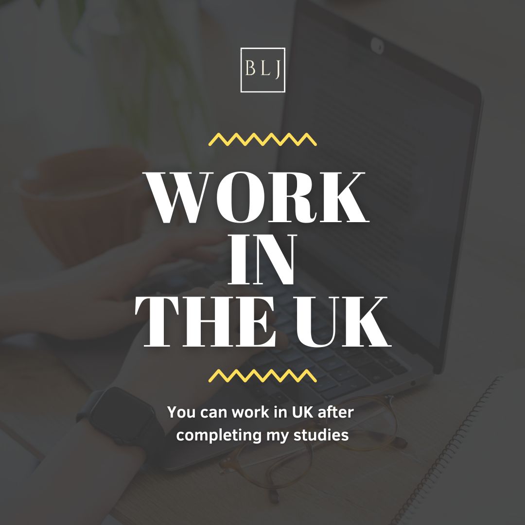 Can I work in UK after
completing my studies?
bljlaw.co.uk/blog/can-i-wor…

#BritishNationalityLaw
#KnowYourRights
#SimplifyImmigration
#SuccessfulClaims
#workintheuk
#AdvocateForSafety #blj