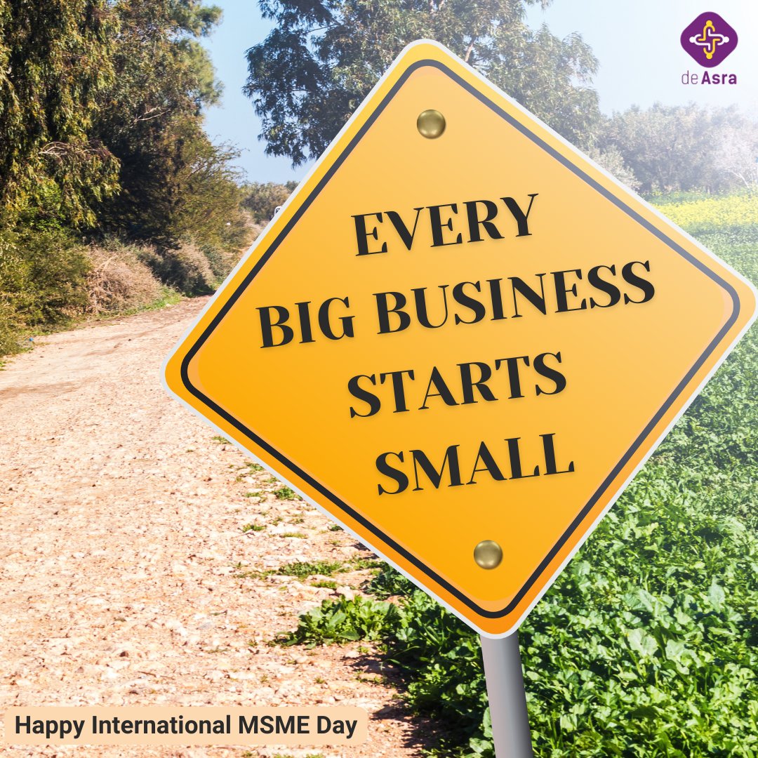 Here's a small reminder to every MSME for their business journey.

Happy International MSME Day!

#msme #msmeindia #msmeday #MSMEDay2023 #smallbusiness