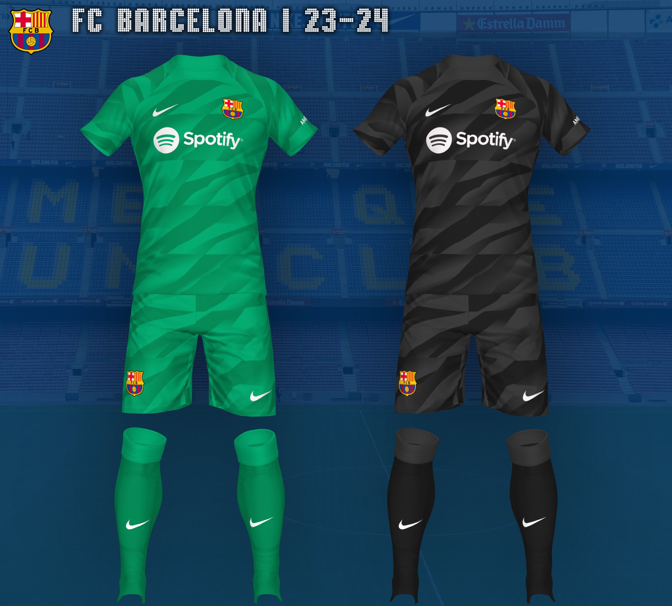 HLX Kits on X FC Barcelona Goalkeeper 23 24 LaLiga Download https t q9bHnz83gU FCB FCBarcelona Gundo an Nike https t bv1vK9cDYN X