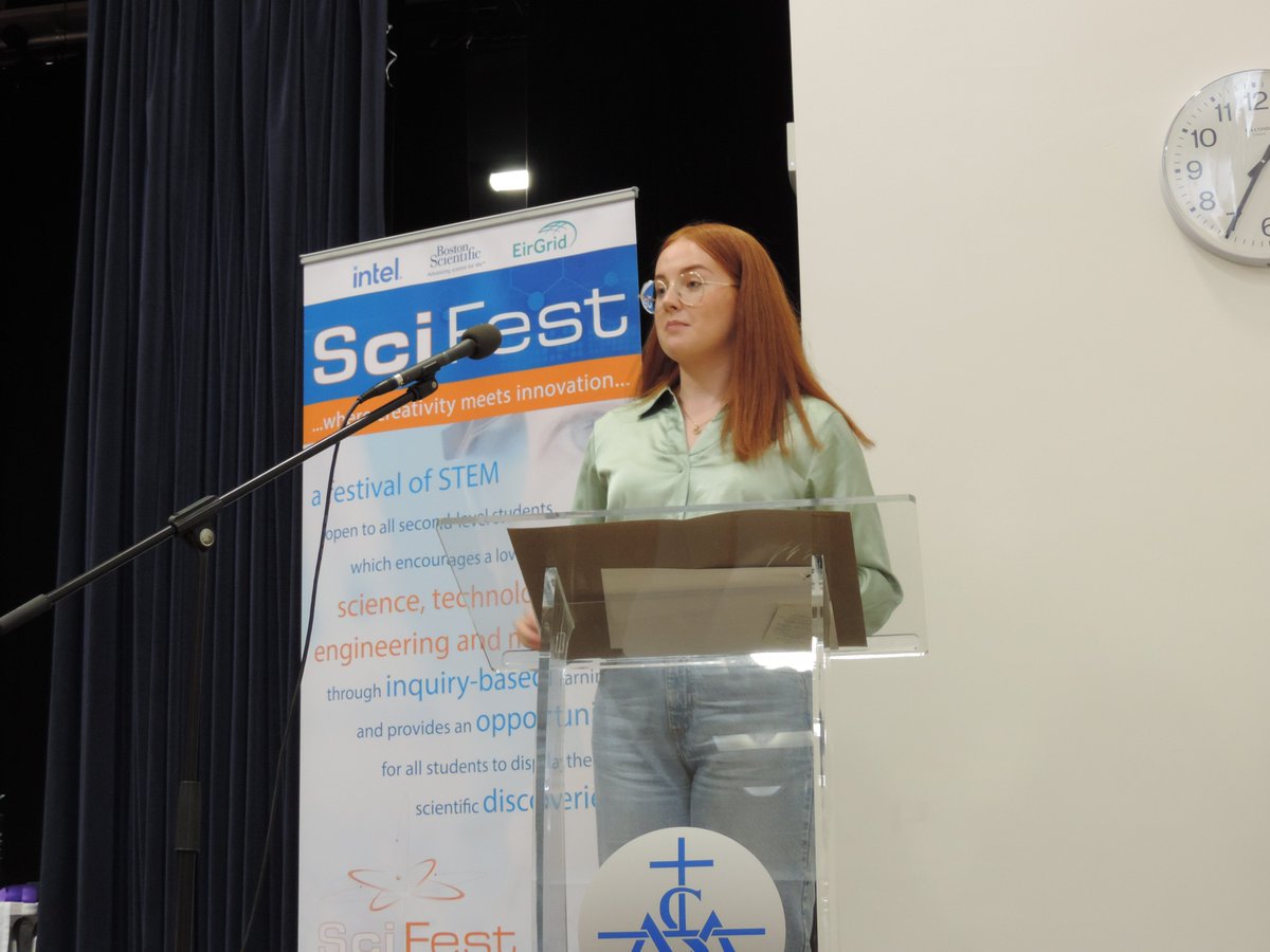 Lovely to see <a href="/stmarysderry/">St Mary's College</a> past pupil, <a href="/ava_canney/">Ava Canney</a>, former SciFest finalist and @sentinus <a href="/BroadcomSTEM/">Broadcom Foundation</a> Award winner judging and speaking at SciFest@NorthWest. What a role model! Well done Ava is currently studying <a href="/Yale/">Yale University</a>. <a href="/Society4Science/">Society for Science</a> #womeninstem #IWD #diversity