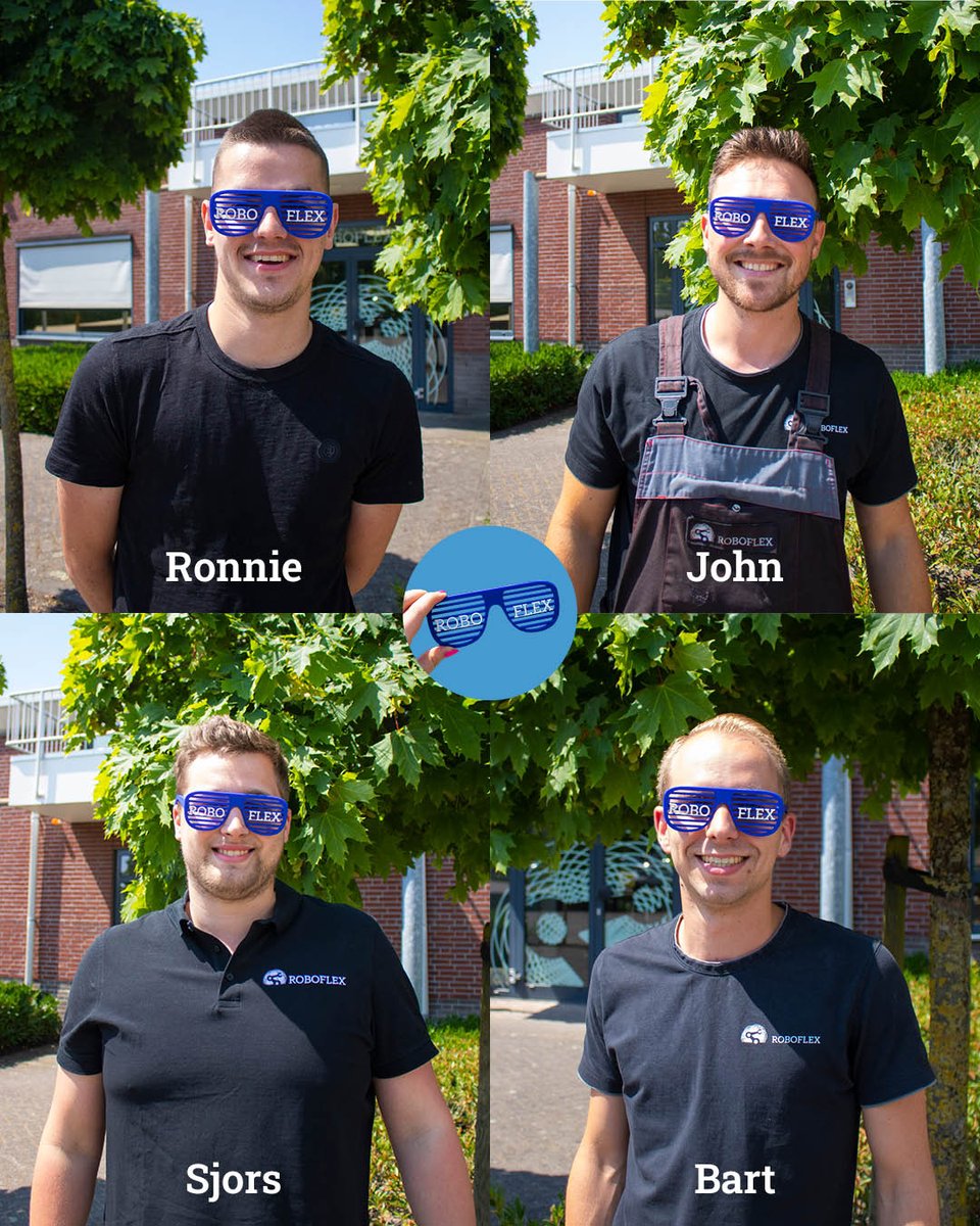 RoboFlexRobotic's tweet image. Onze collega&apos;s rocken de Roboflex-zonnebril in de Brillenparade! 😎 Swipe naar links en beslis wie het beste straalt. Laat je favoriet weten en wie weet wint die de stijlvolle zonnebril! 🔥 #Roboflex #Brillenparade #StijlvolleCollega&apos;s #ZonnebrilFever #Werkplezier #Fashion