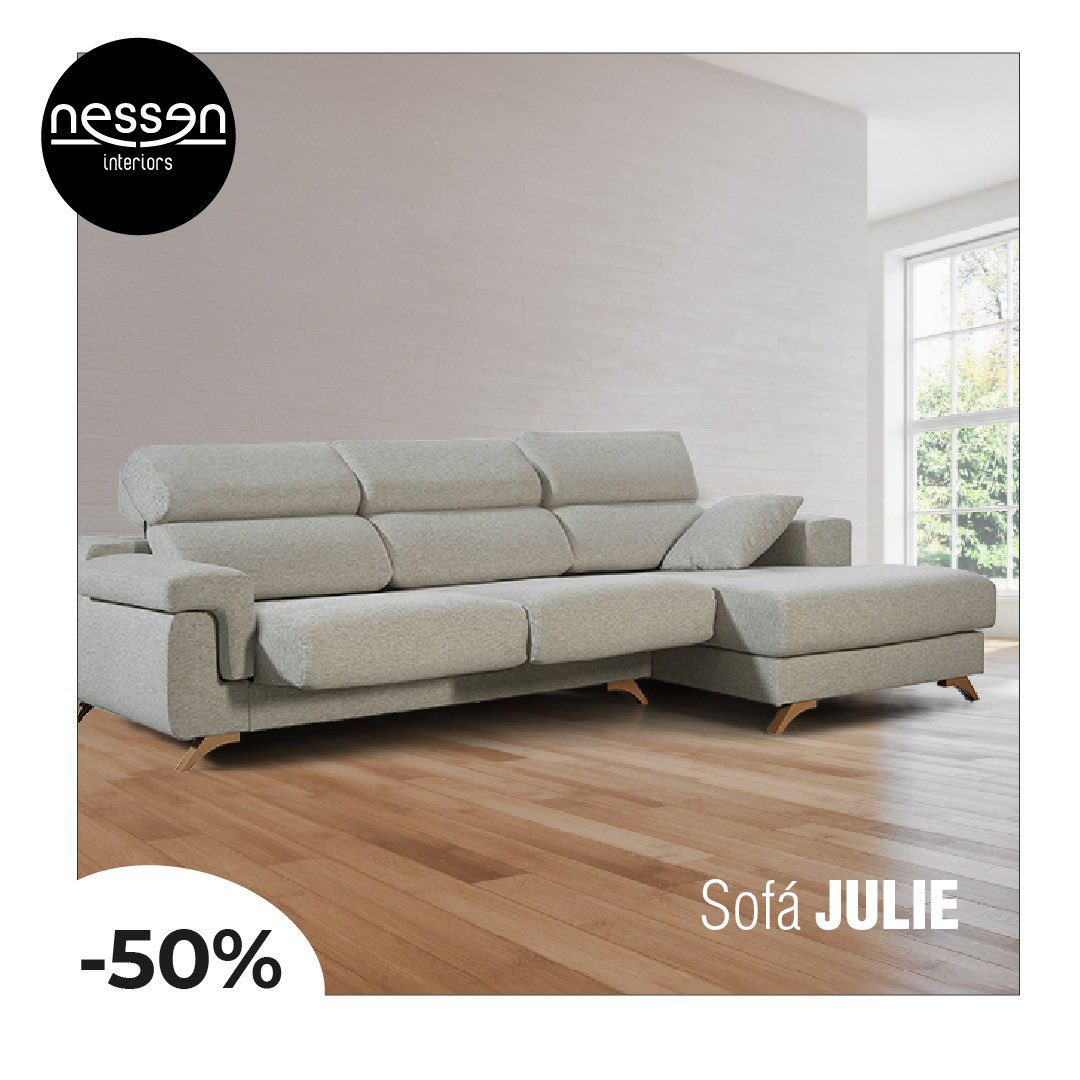 JULIE es un flechazo💘 

#Sofá Chaise Longe de 3 plazas con asientos antideslizantes de alta densidad. 
Contáctanos y llévate esta maravilla 
¡hoy mismo! 

#nessen #interiordesign #sofaexperience