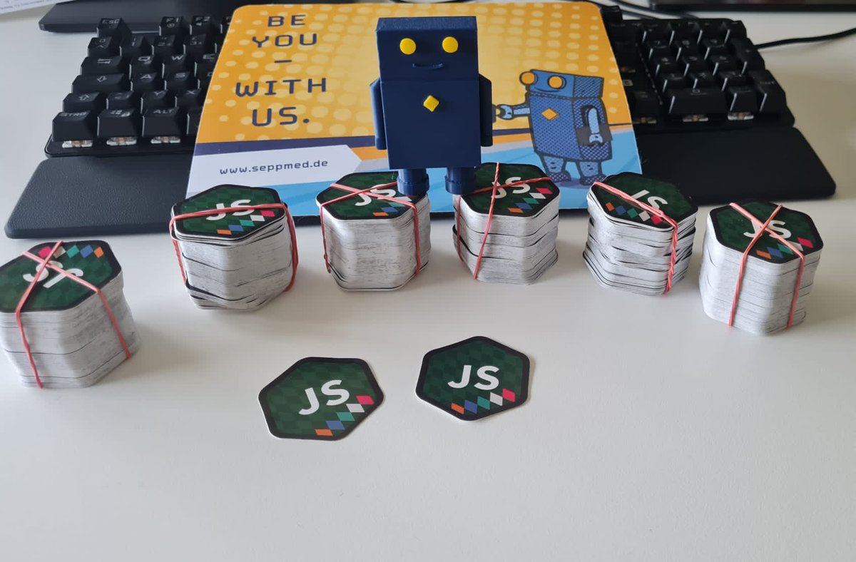 sepp.med gmbh (@seppmedgmbh) on Twitter photo 🖨 Frisch aus dem Drucker - die Sticker fürs JSCraftCamp sind da! 🎉
Wir wünschen euch am Wochenende ein großartiges Camp, angenehmen Austausch & eine tolle Zeit.
#jscc23
🌐 jscraftcamp.org
<a href="/JSCraftCamp/">JS CraftCamp</a> 💙 🖨 Frisch aus dem Drucker - die Sticker fürs JSCraftCamp sind da! 🎉
Wir wünschen euch am Wochenende ein großartiges Camp, angenehmen Austausch & eine tolle Zeit.
#jscc23
🌐 jscraftcamp.org
<a href="/JSCraftCamp/">JS CraftCamp</a> 💙