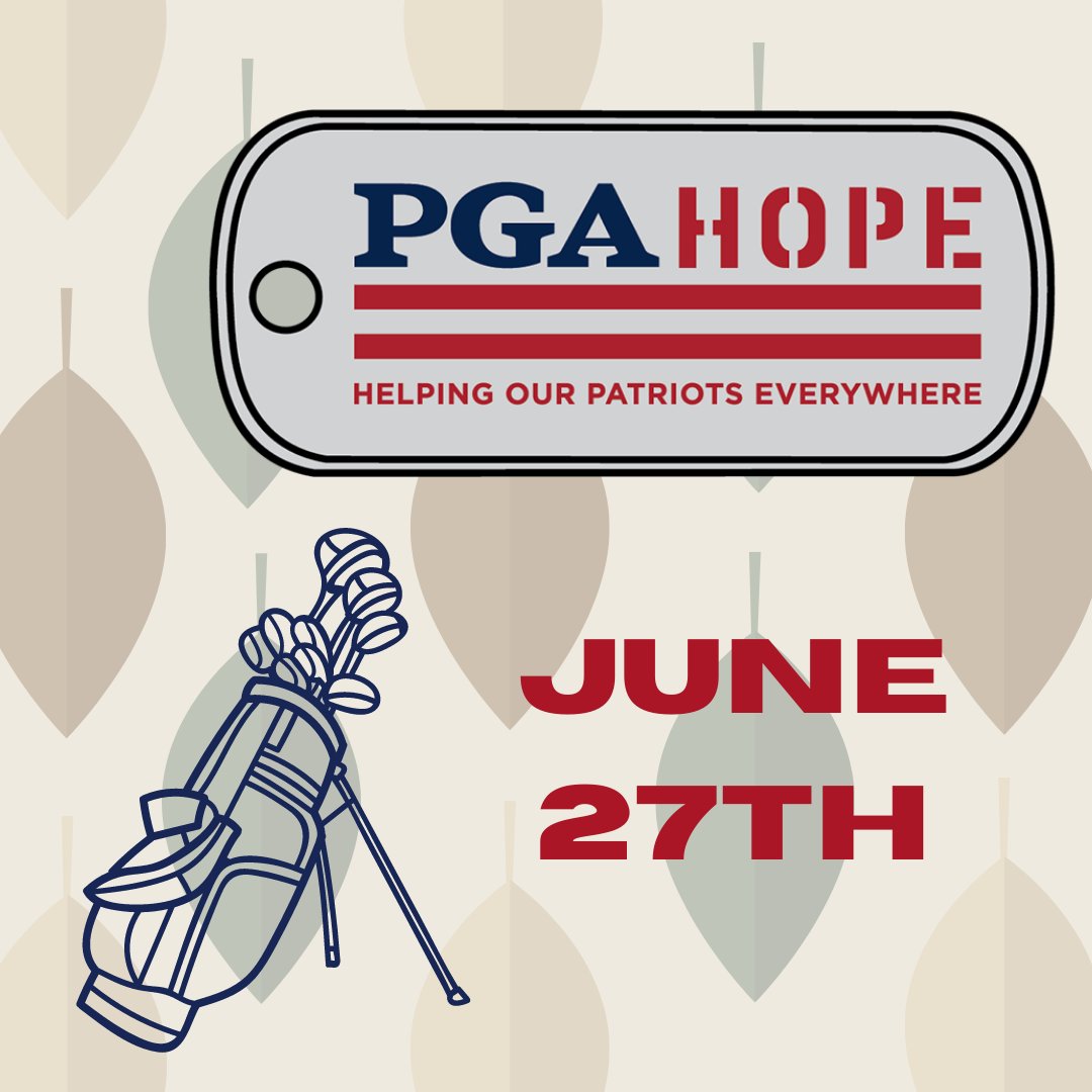 PGA Hope is back again this month providing a great day of golf for some veterans. A great cause and a hopefully another great day!