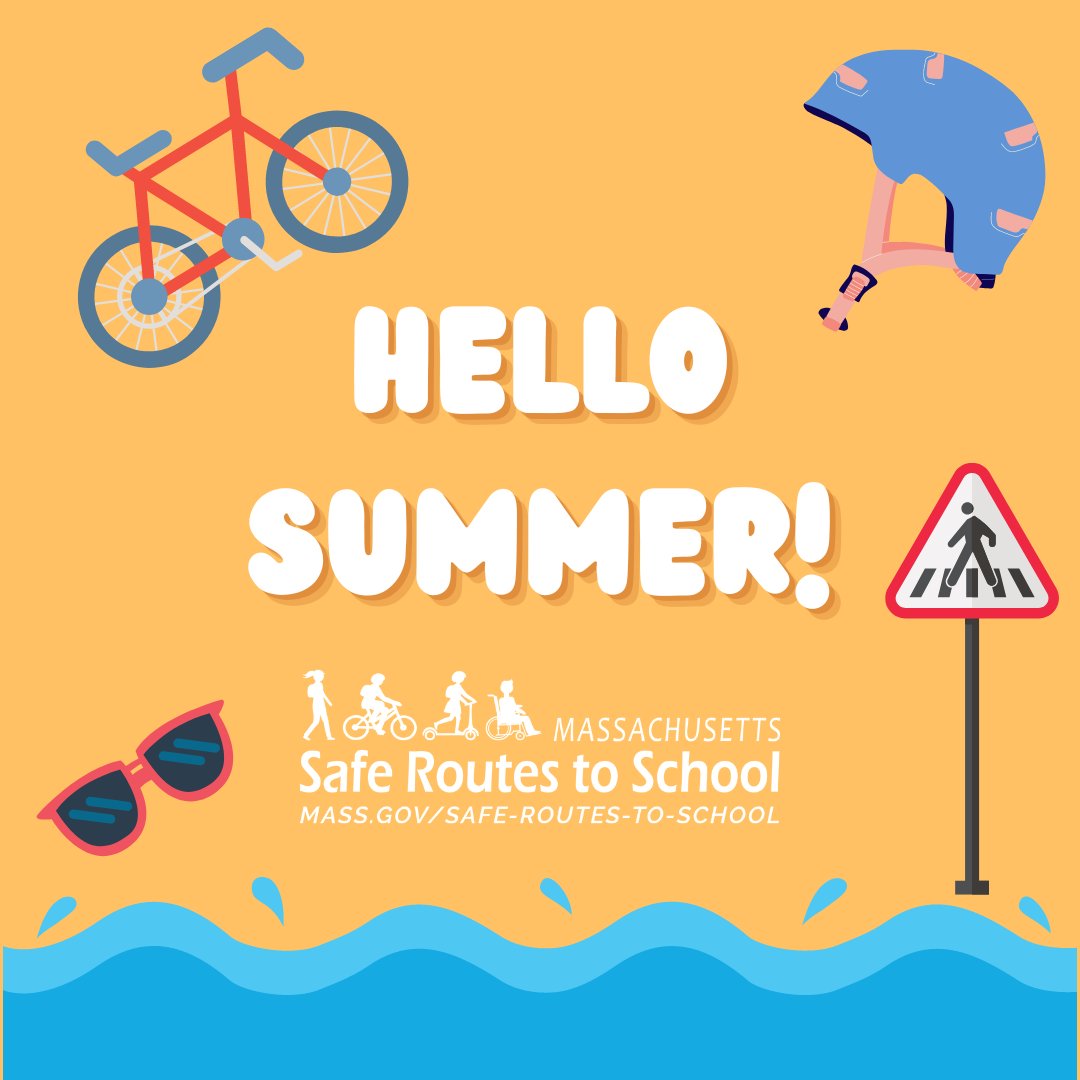 Don’t forget to summer with #srts! We work all summer long conducting #bikerodeos, walk audits, and planning for the next school year! gis.massdot.state.ma.us/forms/srts_req… @massdot @massdotsafety