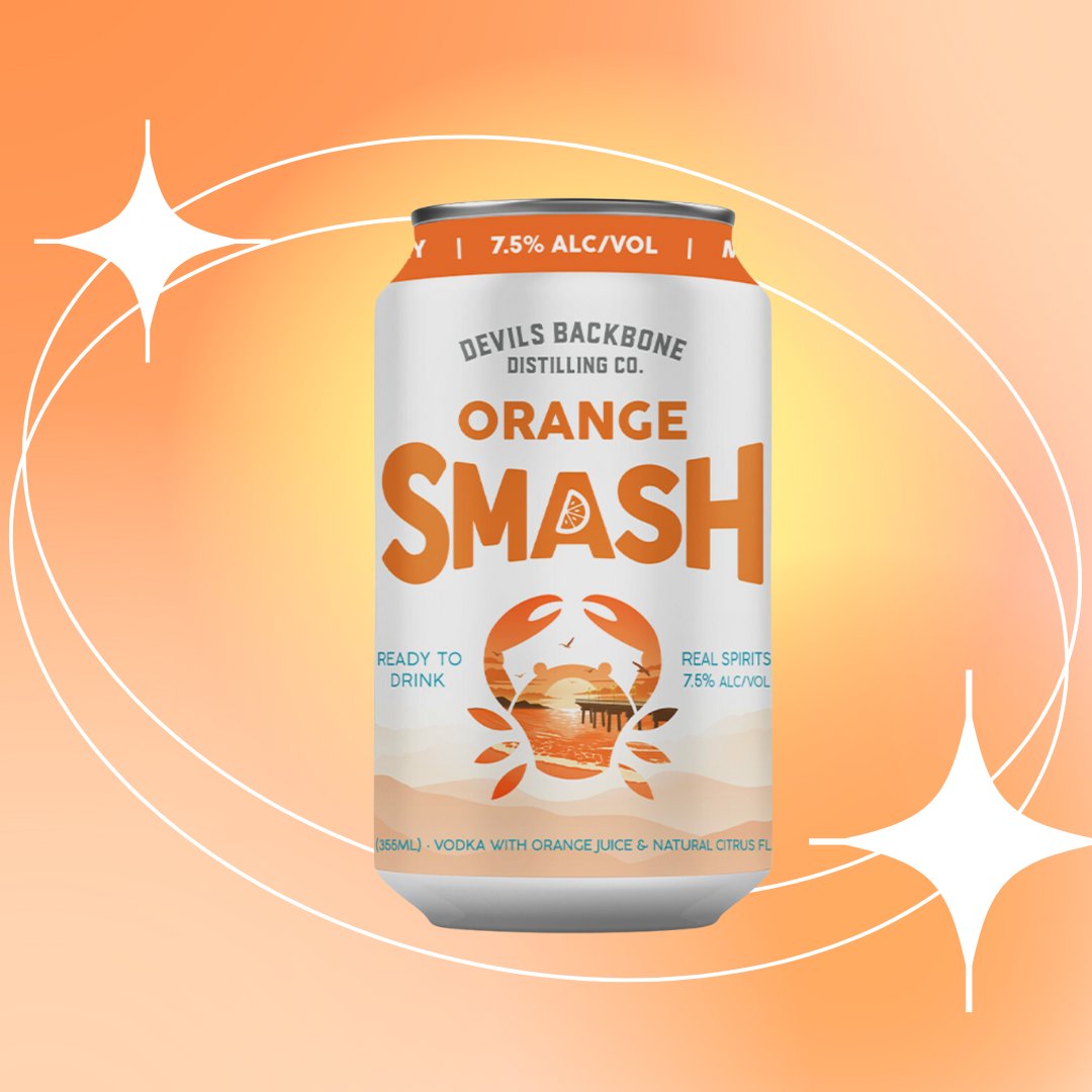 KYEagleInc's tweet image. Orange you glad it’s summer?🍊🌞Get ready to SMASH this upcoming holiday weekend with your favorite ready to drink cocktail! ✨

#OrangeSMASH #CocktailInACan #DevilsBackbone #Vodka #OrangeJuice #KYEagle #KentuckyEagle