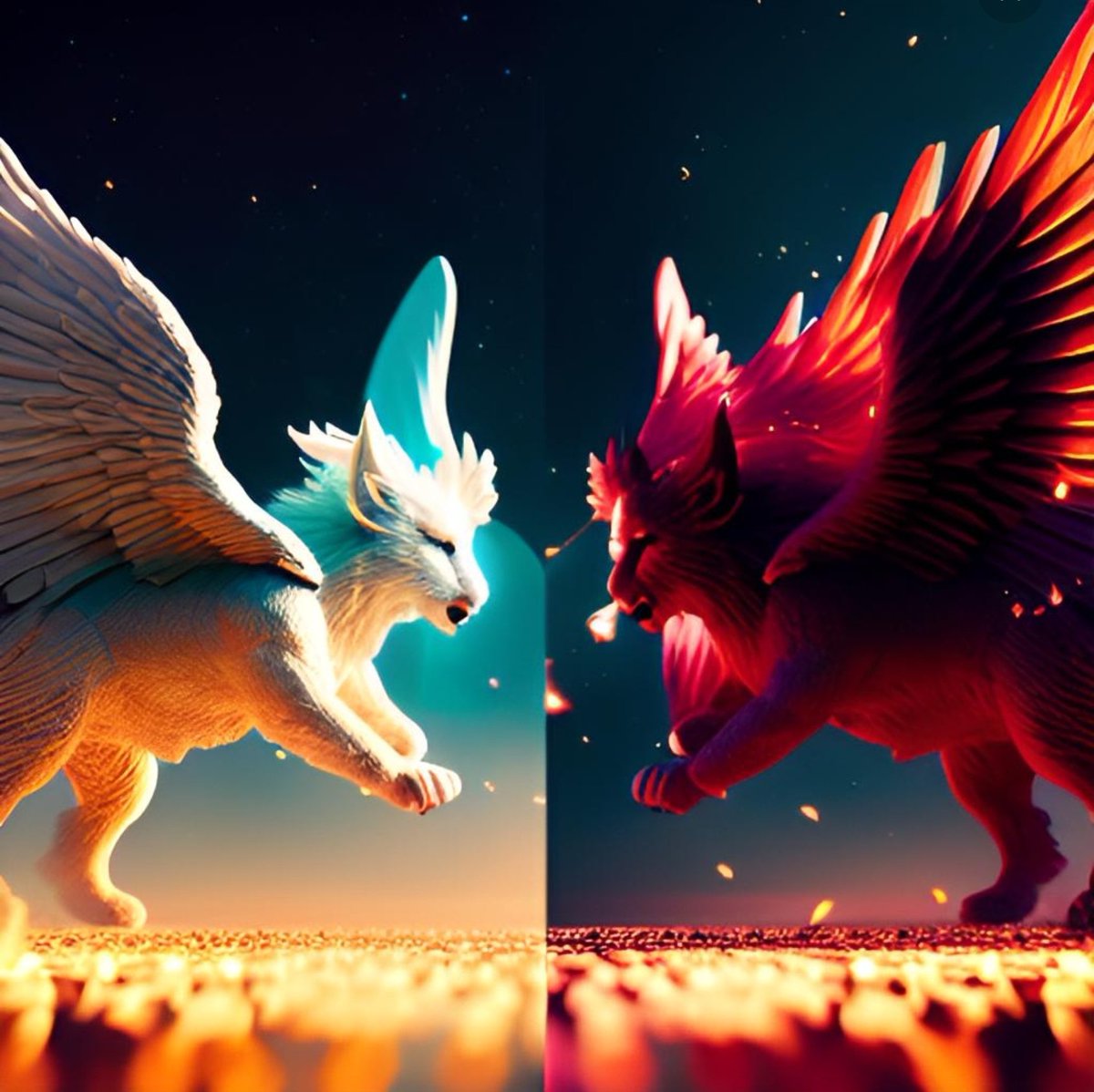 WolfmanG21's tweet photo. How many times we can post?
@AngelsDevilsNFT 
#aicontest #angelsdevilsnft
Be gentle as it's my first time🫣🫣 https://t.co/vwsPVgfzLb