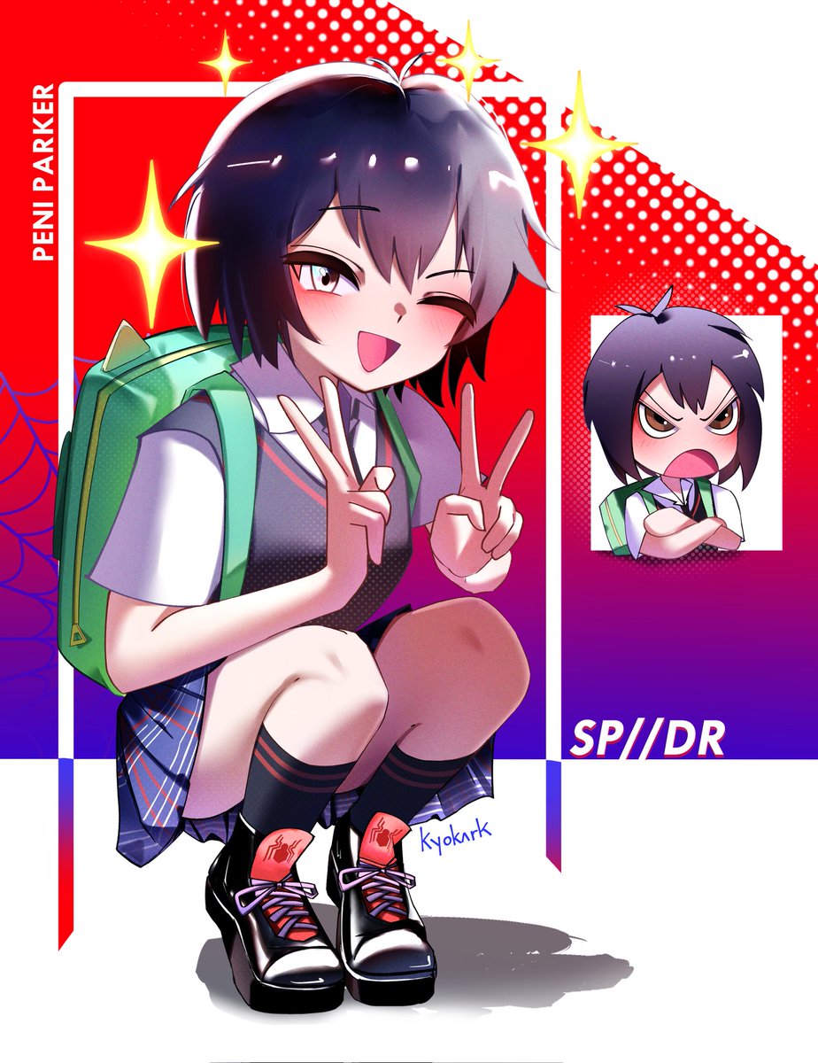 kyokark20's tweet photo. Peni Parker ^^ #PeniParker #SpiderManAcrossTheSpiderVerse https://t.co/lIp8D8TFPQ