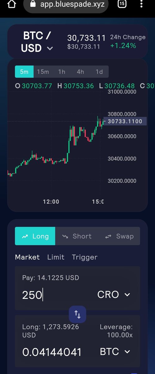 Blue__Spade's tweet photo. What are you trading today?
Are you short or long?
$BTC, $ETH, or $CRO?
Remember you can use 100x on the tokens above!
May the trades go in your favour!
https://t.co/3cMSUTKc2p
#CronosChain
#Cronos #bluespade #leverage #leveragetrading https://t.co/k15IdNrKdl