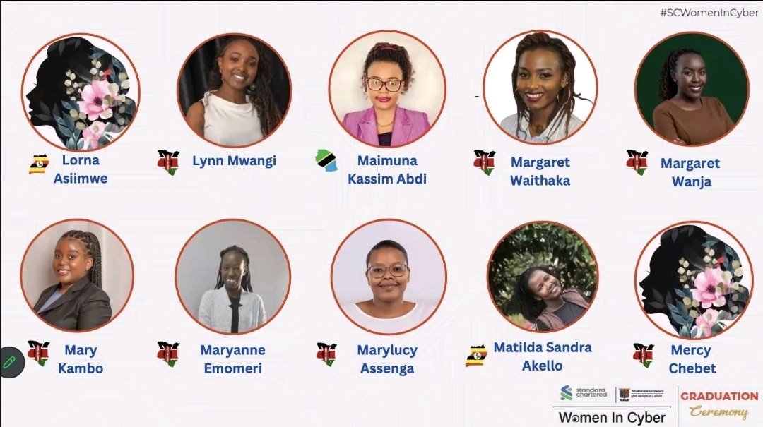 Graduated from the cohort one #WomenInCyber mentorship program by @StrathU @StanChartKE and @iLabAfrica  special thanks to my mentor @AtimRuth it was great being under your guidance. #cybersecurity