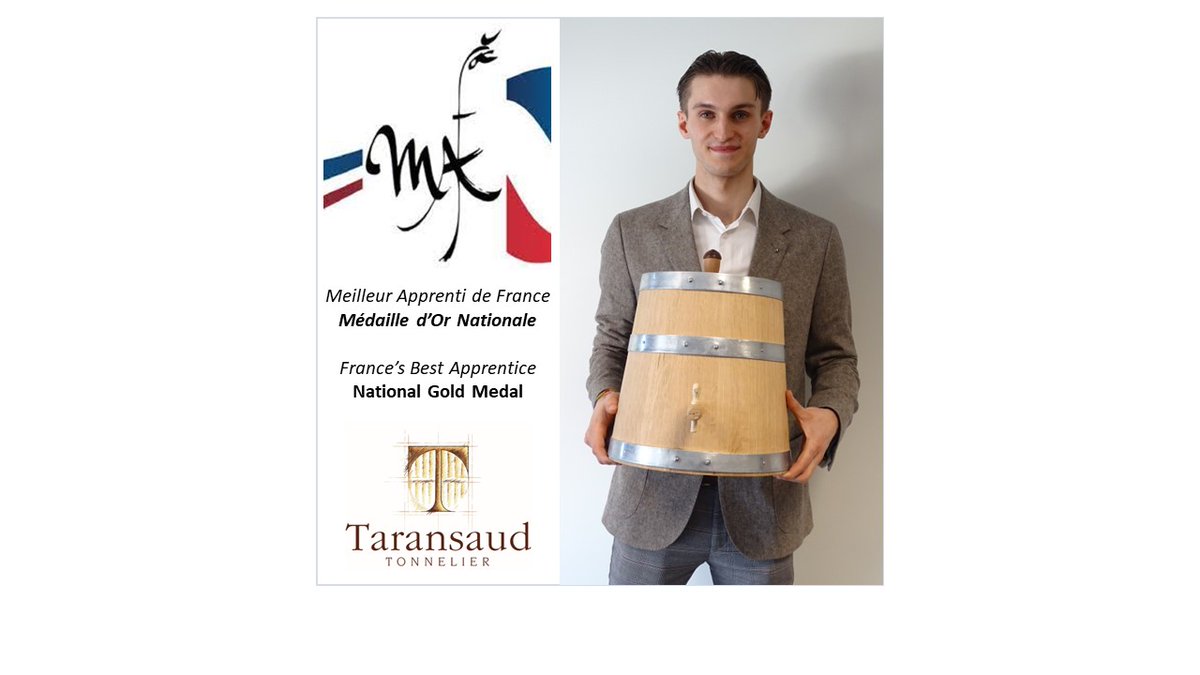 CONGRATULATIONS TO FRANCOIS-MARIE LE CARLUER.
We are very proud our young apprentice François-Marie Le Carluer, who has just been awarded a gold medal at the national level of “One of France’s Best Apprentices” competition.
It’s a great recognition for him and his instructors.