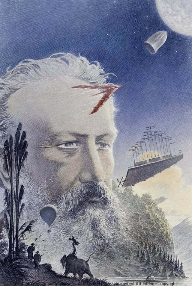 MARTINADAWSON16's tweet photo. Jules Verne was born on today in 1828. He is known for his novels and science fiction stories. https://t.co/yYOXhVn6dN