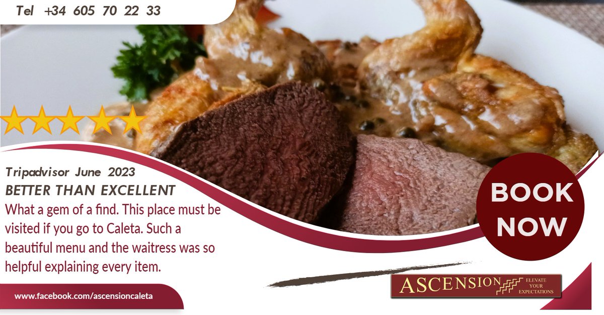 WHATISONINCALE1's tweet photo. Ascension restaurant in #Caletadefuste 
Open 5 days a week. Tue to Sat.
To make a reservation Tel 605 70 22 33 or send us a PM via our Facebook page.
#food #foodies #restaurant #restaurantlife #foodporn #dineout #caletadefuste #restaurantfood #restaurante #comida #fuerteventura https://t.co/V8dWYjBQbs