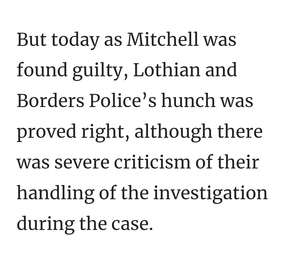 L&B Relied on a 'Hunch'  
They Should Have Relied On Forensics, Luke Wasn't At The Crime Scene, Steven Kelly Had To Have Been. Then The Bent Cop Superintendent Craig Dobbie Wasn't Looking For the truth Be Was Gunning For #LukeMitchell