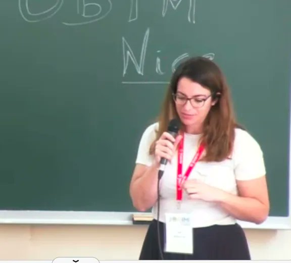 jobim2023's tweet photo. La première keynote de la conférence est présentée par Allison Ballandras-Colas  qui nous parle des mécanismes d'intégration des retrovirus lors de l'infection #JOBIM2023 https://t.co/CmMLMJUJ6u