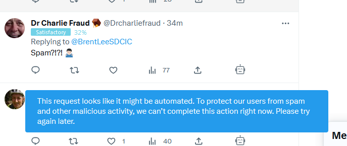 yeahnaa333's tweet photo. @thesassymicrobe @BrentLeeSDCIC @TwitterSupport Just gotten this one twice when trying to like tweets as well.

Maybe some new (not properly tested) "features" Musk has started implementing to try and get ready for complying with the EU guidelines. 🤷‍♂️ https://t.co/Js9B4kd0Zs