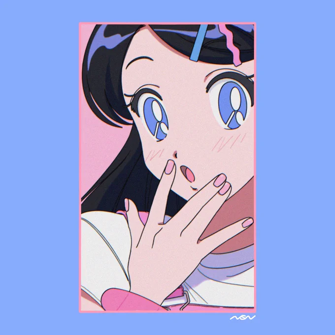#ほっぺの斜線は可愛い
