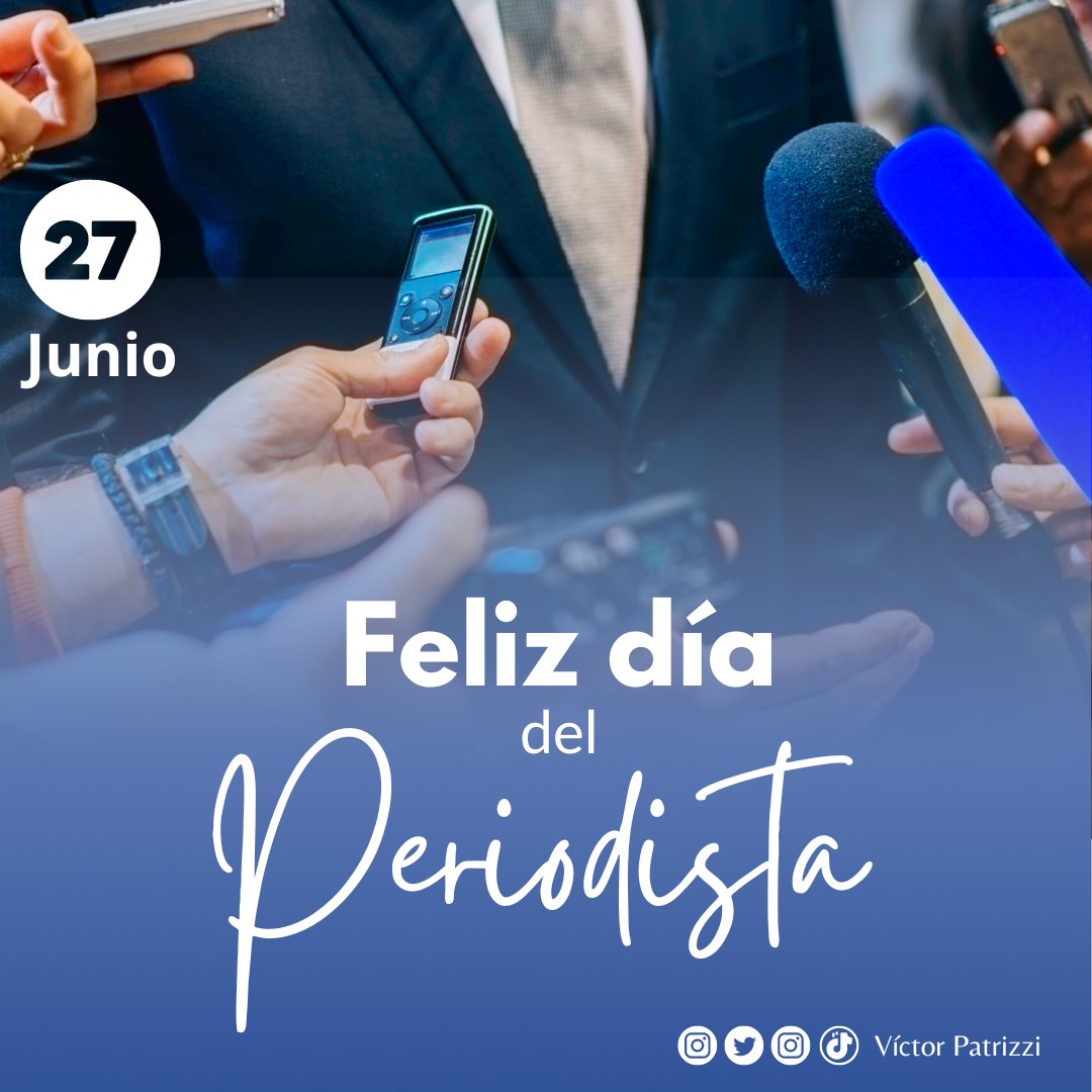 Felicitaciones a todos los profesionales de la comunicación, que con su vocación de servicio de comunicar enaltecen su rol protagónico en la sociedad para mantener informado a todo un colectivo que confía en su transparencia y honestidad.

Que Díos los llene de bendiciones.