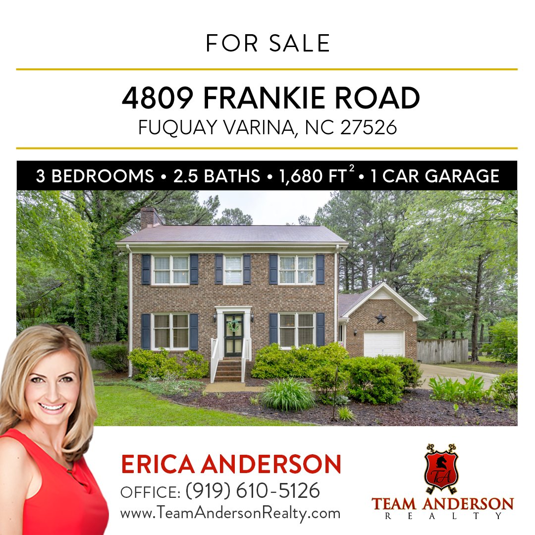 ⭐NEWLY PRICED!⭐No HOA!

4809 Frankie Road
Fuquay Varina, NC 27526

Offered at: $420,000

Visit: tinyurl.com/5fc3twzm

#FuquayVarina #Berrington #NoHOA #TingInternet #QuartzCountertops #NoCarpet #GasFireplace #FencedYard #WakeCounty #TeamAndersonRealty #HomeForSale