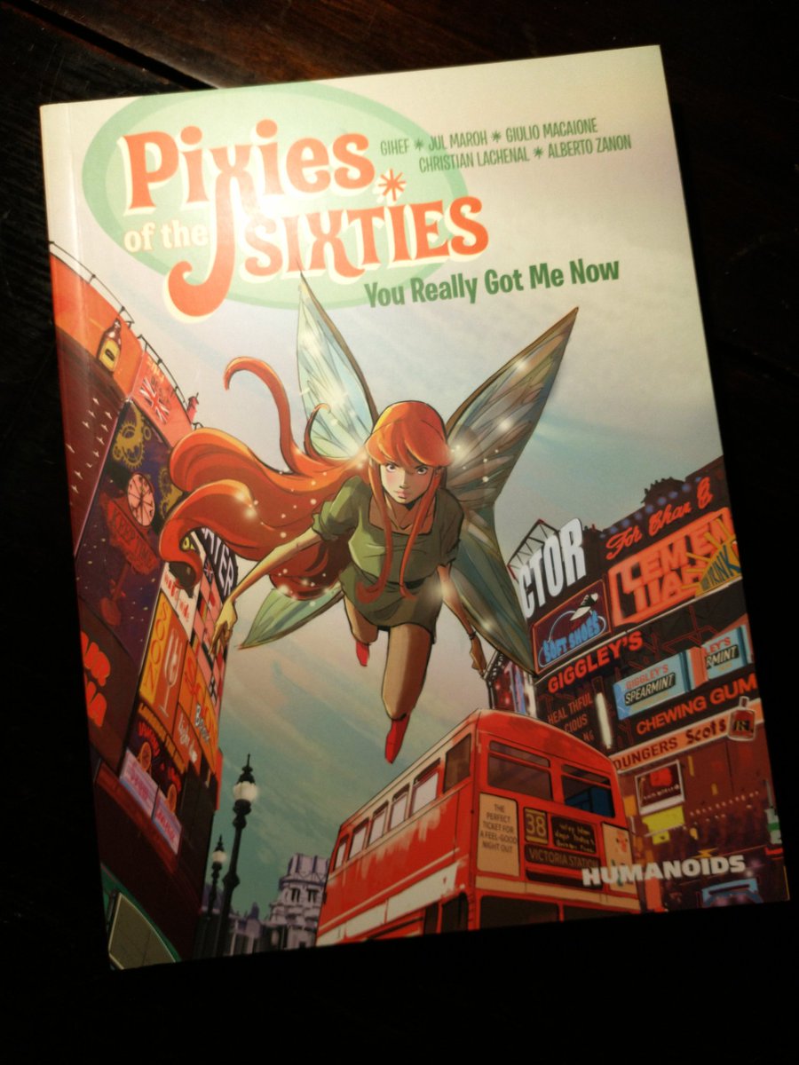 EuroComicsRound's tweet photo. Just got my copy of @humanoidsinc's PIXIES OF THE SIXTIES Vol. 1 and it's an engaging and beautifully imagined pair of #faery tales with a modern twist. Beats the living daylights out of the comparable #CarnivalRow. ⚡ #eurocomics #humanoids #comics https://t.co/Ii32hVcK2k