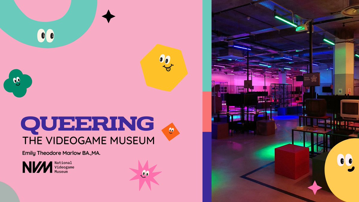 EmilyRMarlow's tweet photo. Really excited to be speaking at @UbisoftLondon this week as part of their #Pride celebrations. I'll be talking about how I use Queer Theory in my work as Curator at @nvmuk &amp; how videogames (&amp; their history) are for everyone! 🌈💕🎮✨ https://t.co/RralE8O7SC