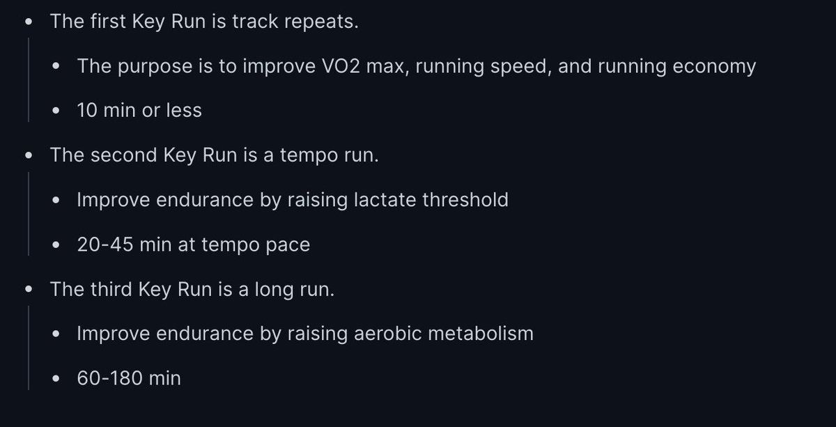 runfasterceo's tweet photo. The 3 Key Runs (per week) from the 3Plus2 Training Program https://t.co/qaiMrG3sMh