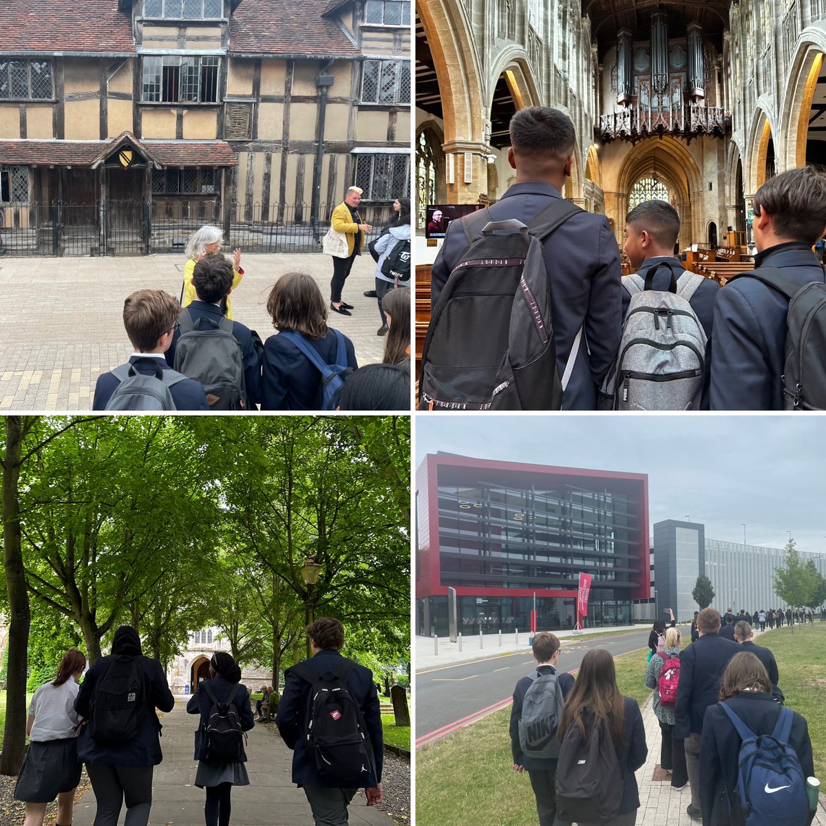 BHallAcademy's tweet photo. Today is our Horizons Day: a day to broaden the horizons of our students with a number of educational trips and visits. 8X have been enjoying an incredible English visit to @uniofwarwick and Stratford-Upon-Avon including a guided tour of all things Shakespeare! #horizonsday https://t.co/X09JROvBVY