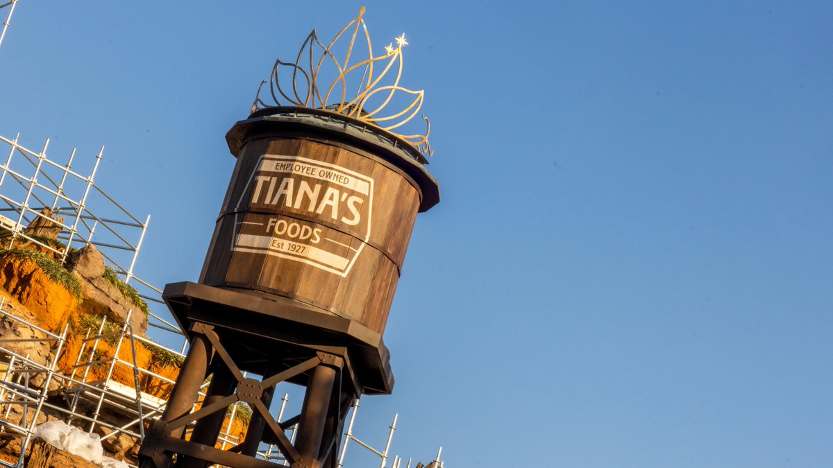 Disney Parks (@disneyparks) on Twitter photo The blue skies and sunshine of Frontierland at <a href="/WaltDisneyWorld/">Walt Disney World</a> are looking a bit more regal this morning! 👑☀️ Overnight, Disney Imagineers installed the tiara-topped water tower that will be the centerpiece for Tiana’s Bayou Adventure when the attraction opens in 2024. 💜💚💛 The blue skies and sunshine of Frontierland at <a href="/WaltDisneyWorld/">Walt Disney World</a> are looking a bit more regal this morning! 👑☀️ Overnight, Disney Imagineers installed the tiara-topped water tower that will be the centerpiece for Tiana’s Bayou Adventure when the attraction opens in 2024. 💜💚💛