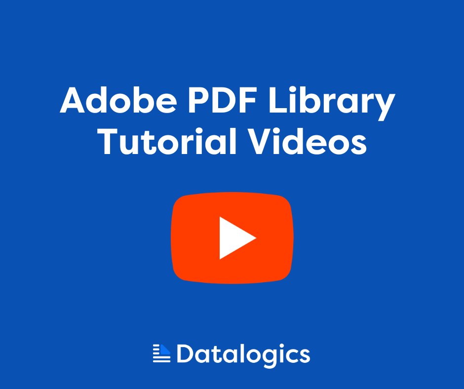 MEMBER NEWS: @DatalogicsInc announces the addition of Adobe PDF Library Package Manager tutorials to YouTube.

pdfa.org/datalogics-add…