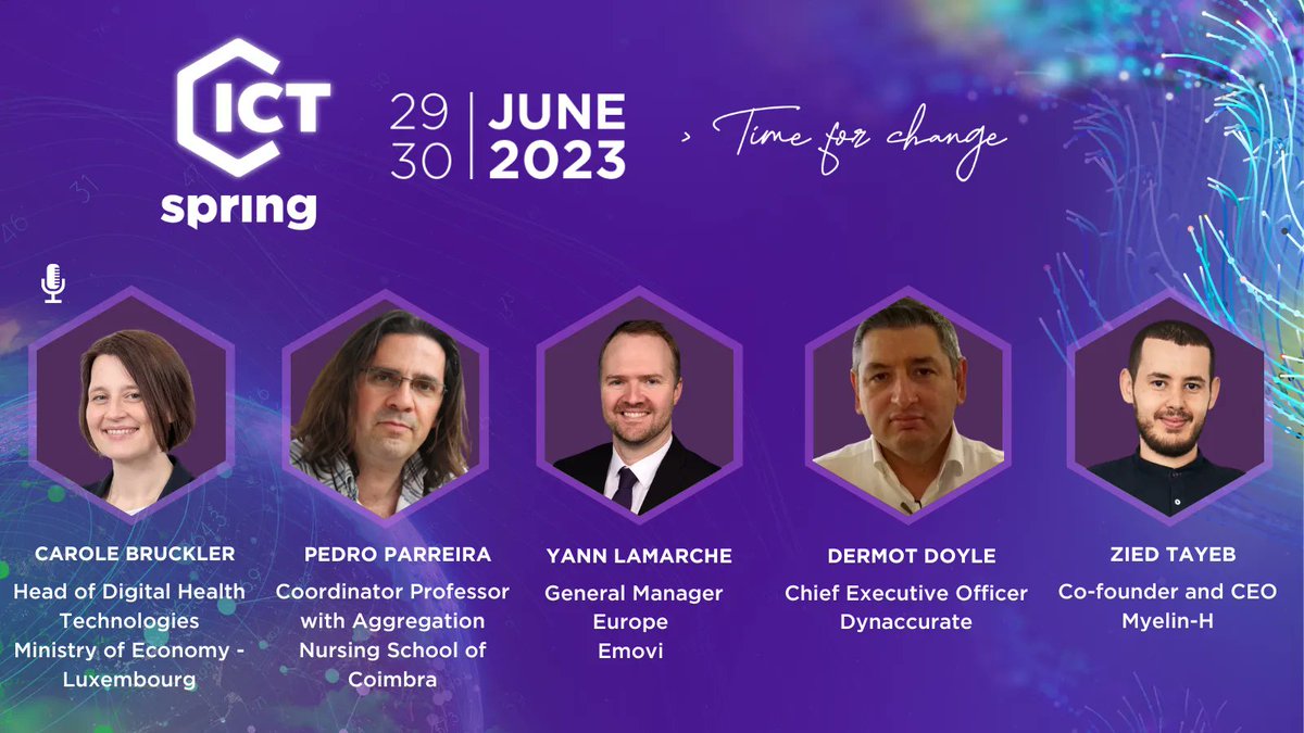 🔬 Let's explore innovative #Healthcare solutions! 

Next June 30, attend the roundtable dedicated to this subject, gathering Carole Bruckler as Master of Ceremonies, Pedro Parreira, Yann Lamarche, Dermot Doyle, and Zied Tayeb 🗣️ 

Get yout ticket now! 👉 buff.ly/2YvCwa0