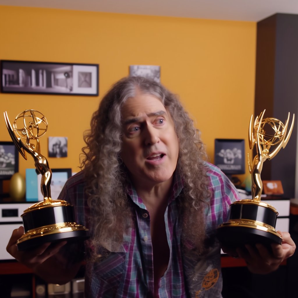 Prediction: The film #WEIRDTheAlYankovicStory, a biographical parody of @alyankovic, is poised to receive  multiple nominations at @TheEmmys and secure several well-deserved wins.  Stay tuned for an unforgettable journey on @roku! 🌟🎥 #AlYankovic  #EmmyAwards