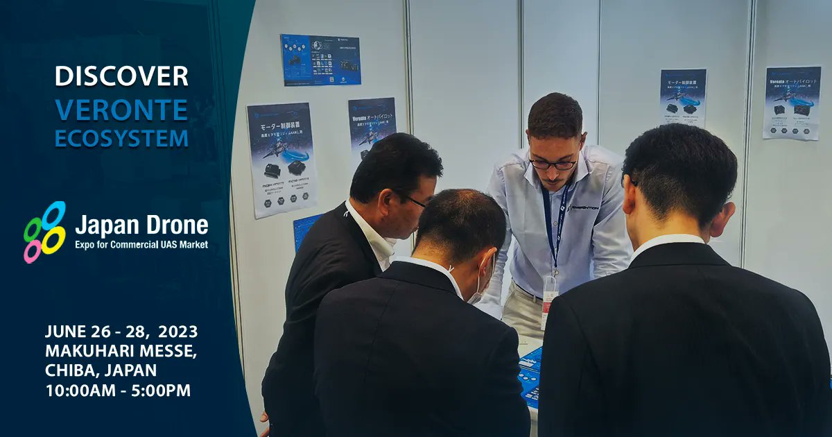 embention's tweet photo. Tomorrow we will be happy to welcome you at our booth AN-1. Discover the Veronte Ecosystem and the Embention product family with the support of our sales team. We are looking forward to seeing you! π #AAM #UAM #VTOL #VeronteAutopilot #motorcontroller #JapanDrone2023 https://t.co/yBt83ZdpNK