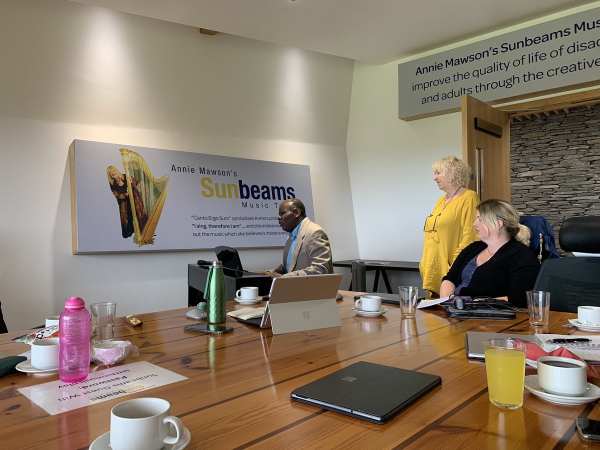 A fantastic @TNLComFund England regional teams planning meeting with a musically interlude from charity chair Dr Ife Akintunde at Annie Mawson’s Sunbeams music trust @Sunbeams_Music