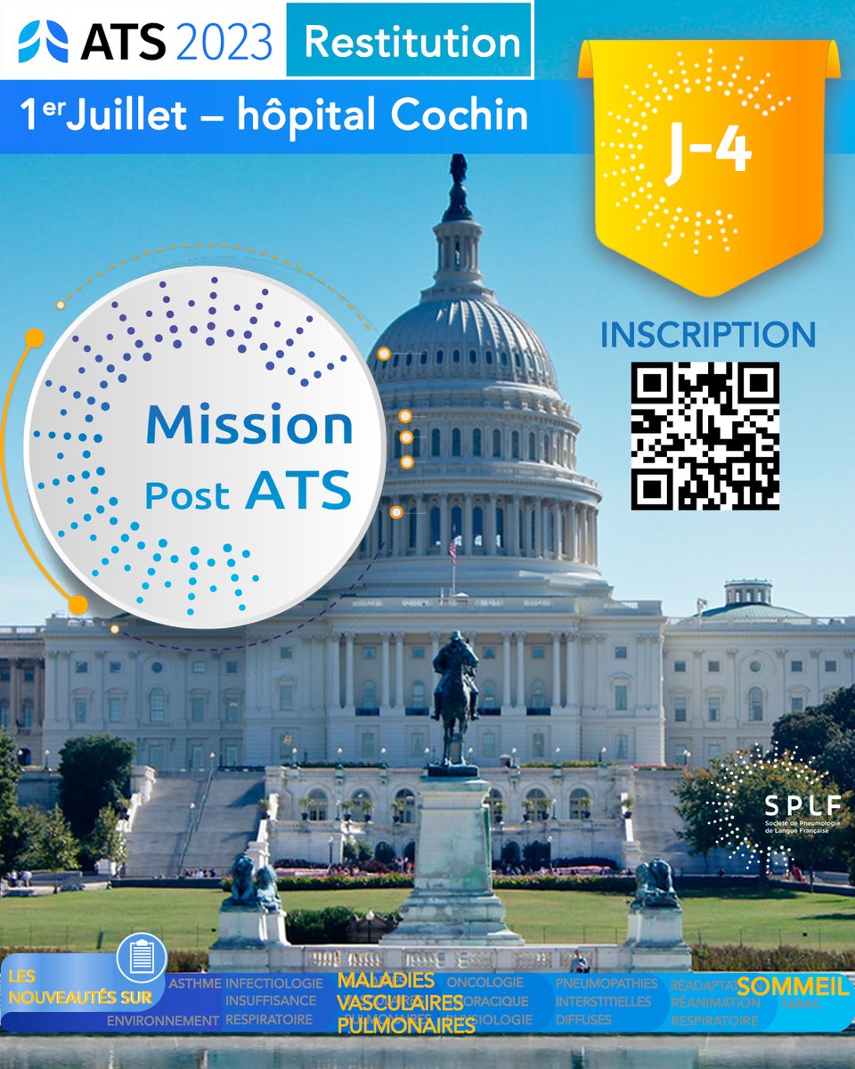 Mission #ATS2023
⚠️Inscription jusqu'à ce soir !
#maladies #vasculaires #pulmonaires
#sommeil
Transition prostacycline parentérale vers selexipag oral, quelle efficacité ?
👉tinyurl.com/248yub4m
Variabilité de la glycémie et PPC…
👉tinyurl.com/2t3bf898
@ajpo2 @PneumoCphg