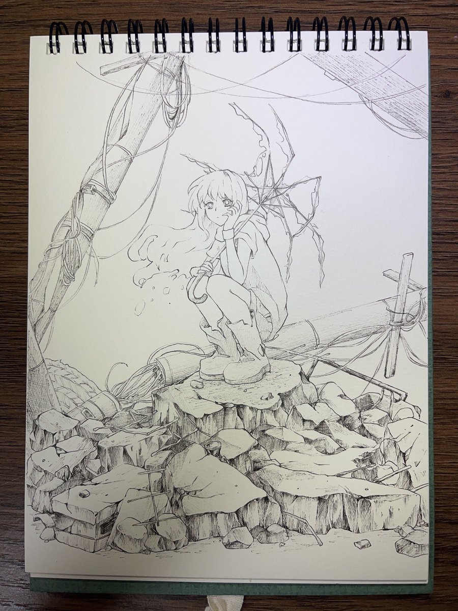 tlueoonon's tweet photo. 線画終わり！(たぶん)
今日はここまで https://t.co/iN2baXXrq3