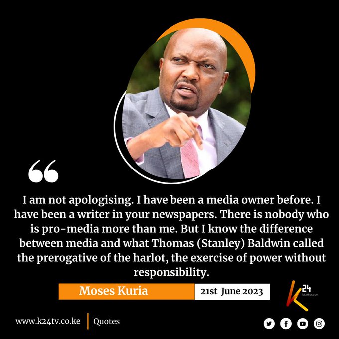 @ntvkenya Moses Kuria was right ,when he told Kenyans that,NTV is not a media house,but it is part of Azimio.